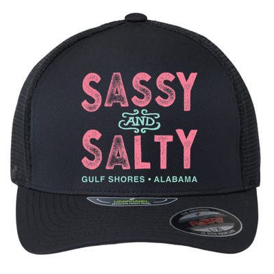 Gulf Shores Alabama Sassy And Salty Flexfit Unipanel Trucker Cap