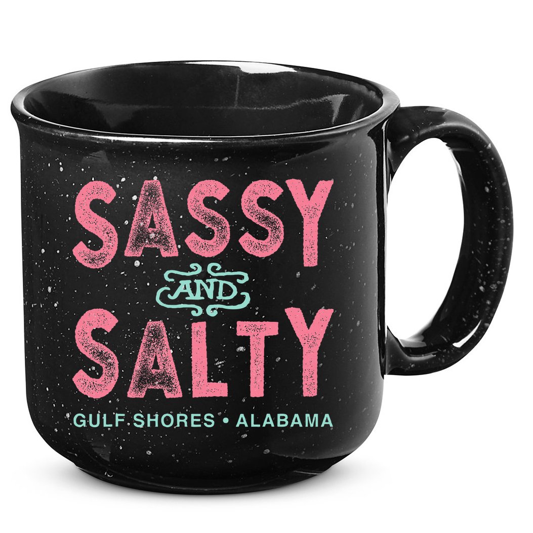Gulf Shores Alabama Sassy And Salty 15oz Campfire Ceramic Mug