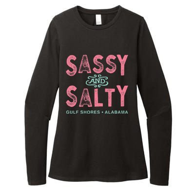 Gulf Shores Alabama Sassy And Salty Womens CVC Long Sleeve Shirt