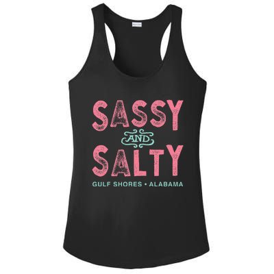 Gulf Shores Alabama Sassy And Salty Ladies PosiCharge Competitor Racerback Tank