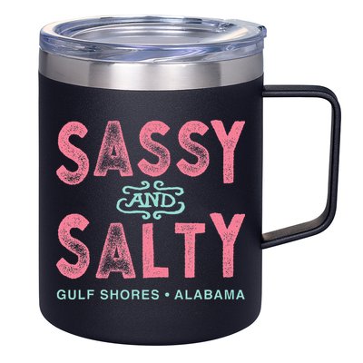 Gulf Shores Alabama Sassy And Salty 12oz Stainless Steel Coffee Mug