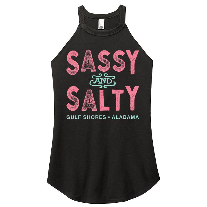 Gulf Shores Alabama Sassy And Salty Women's Perfect Tri Rocker Tank