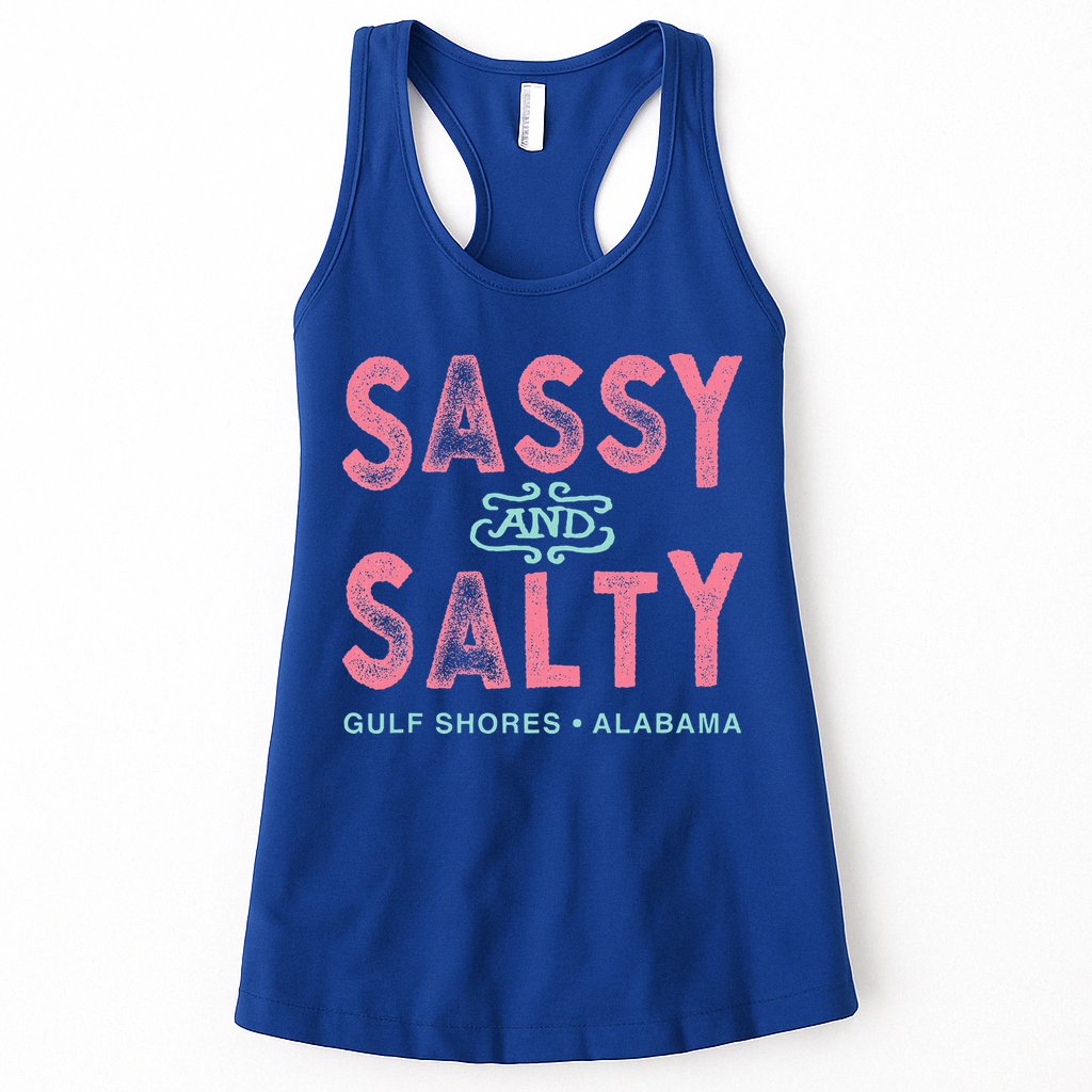 Gulf Shores Alabama Sassy And Salty Womens Tank Top