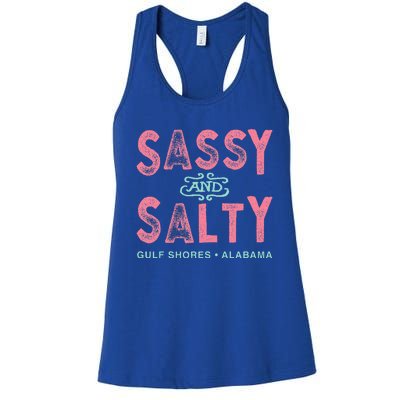 Gulf Shores Alabama Sassy And Salty Women's Racerback Tank