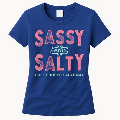 Gulf Shores Alabama Sassy And Salty Womens T-Shirt