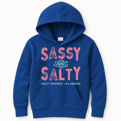 Gulf Shores Alabama Sassy And Salty Kids Hoodie