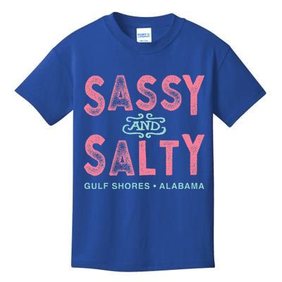 Gulf Shores Alabama Sassy And Salty Kids T-Shirt