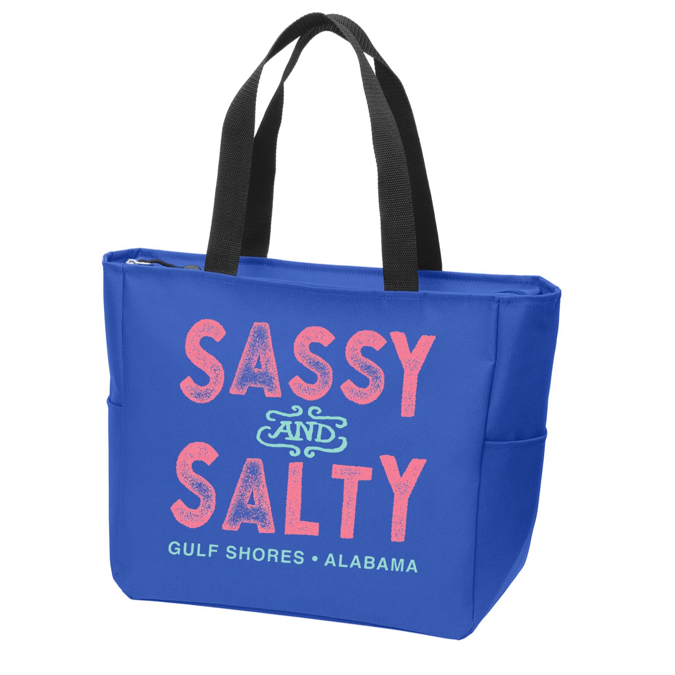 Gulf Shores Alabama Sassy And Salty Zip Tote Bag