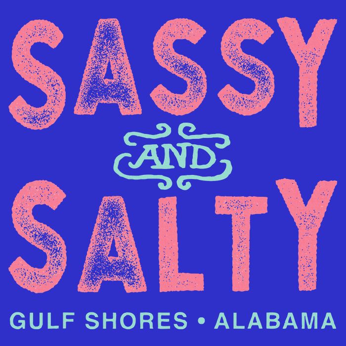 Gulf Shores Alabama Sassy And Salty Zip Tote Bag