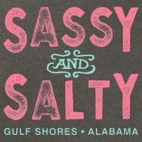 Gulf Shores Alabama Sassy And Salty Cotton Canvas Backpack