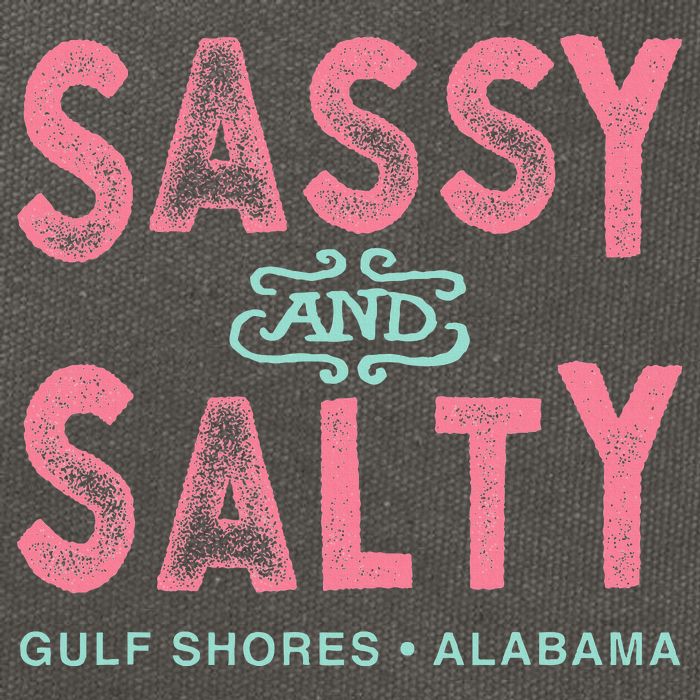 Gulf Shores Alabama Sassy And Salty Cotton Canvas Backpack
