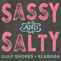 Gulf Shores Alabama Sassy And Salty Vector Backpack