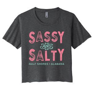 Gulf Shores Alabama Sassy And Salty Women's Crop Top Tee