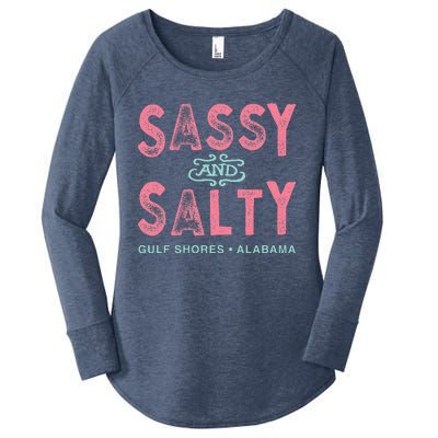 Gulf Shores Alabama Sassy And Salty Women's Perfect Tri Tunic Long Sleeve Shirt