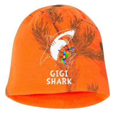 Gigi Shark Autism Awareness Kati - Camo Knit Beanie