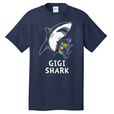 Gigi Shark Autism Awareness Tall T-Shirt