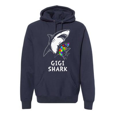 Gigi Shark Autism Awareness Premium Hoodie