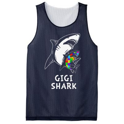 Gigi Shark Autism Awareness Mesh Reversible Basketball Jersey Tank