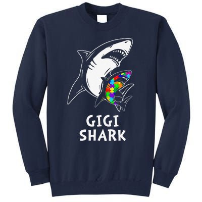 Gigi Shark Autism Awareness Tall Sweatshirt