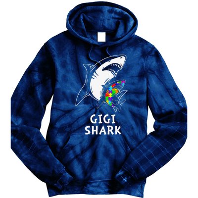 Gigi Shark Autism Awareness Tie Dye Hoodie