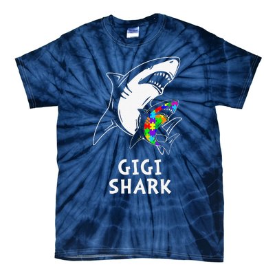 Gigi Shark Autism Awareness Tie-Dye T-Shirt