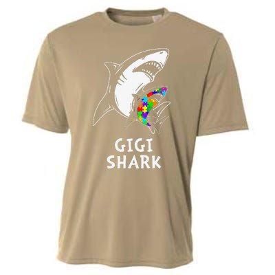 Gigi Shark Autism Awareness Cooling Performance Crew T-Shirt