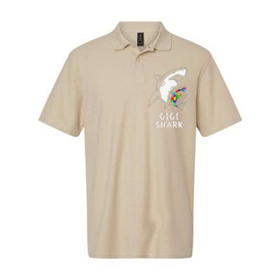 Gigi Shark Autism Awareness Softstyle Adult Sport Polo