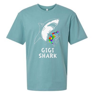 Gigi Shark Autism Awareness Sueded Cloud Jersey T-Shirt