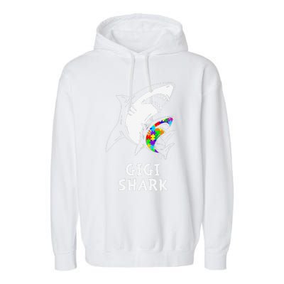 Gigi Shark Autism Awareness Garment-Dyed Fleece Hoodie