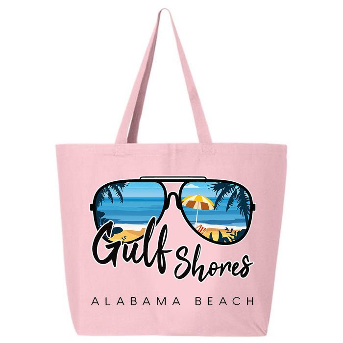 Gulf Shores Alabama Palm Tree Sunglasses Souvenir 25L Jumbo Tote