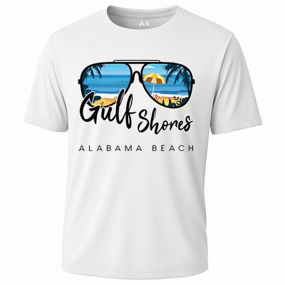 Gulf Shores Alabama Palm Tree Sunglasses Souvenir Cooling Performance Crew T-Shirt