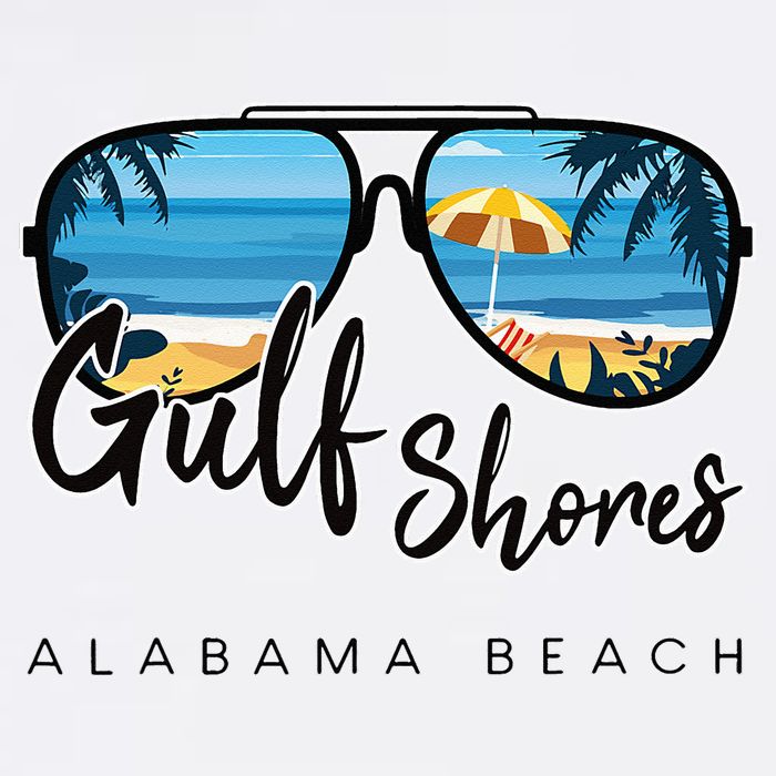 Gulf Shores Alabama Palm Tree Sunglasses Souvenir Cooling Performance Crew T-Shirt