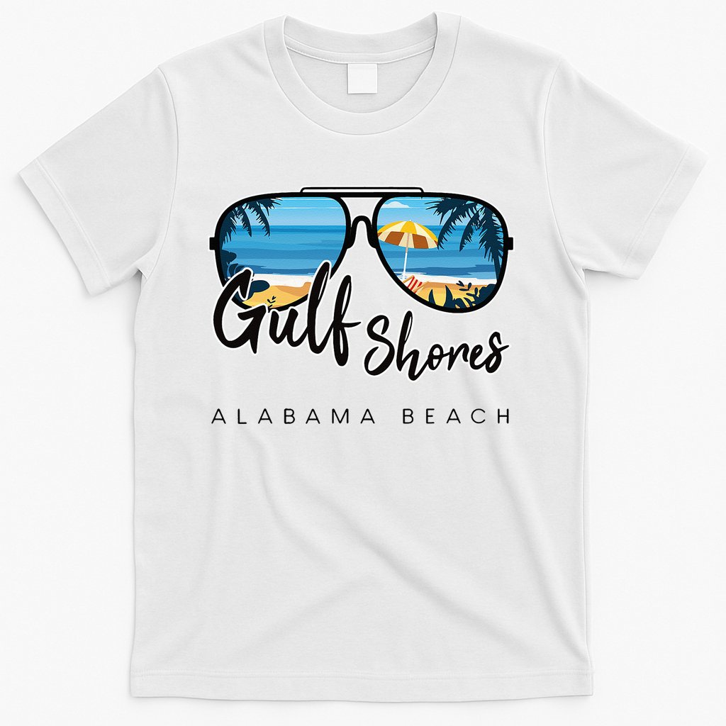 Gulf Shores Alabama Palm Tree Sunglasses Souvenir T-Shirt