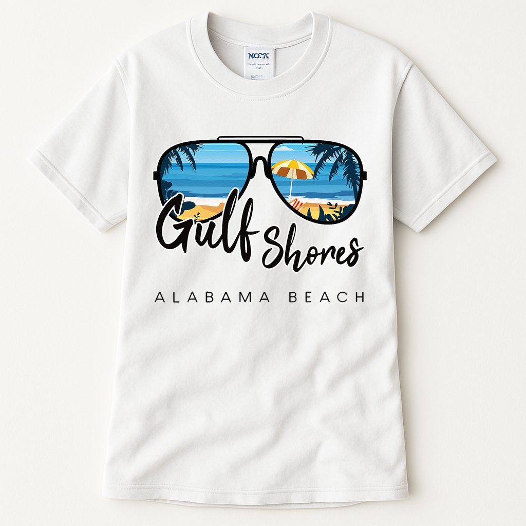 Gulf Shores Alabama Palm Tree Sunglasses Souvenir Tall T-Shirt