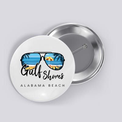 Gulf Shores Alabama Palm Tree Sunglasses Souvenir Button