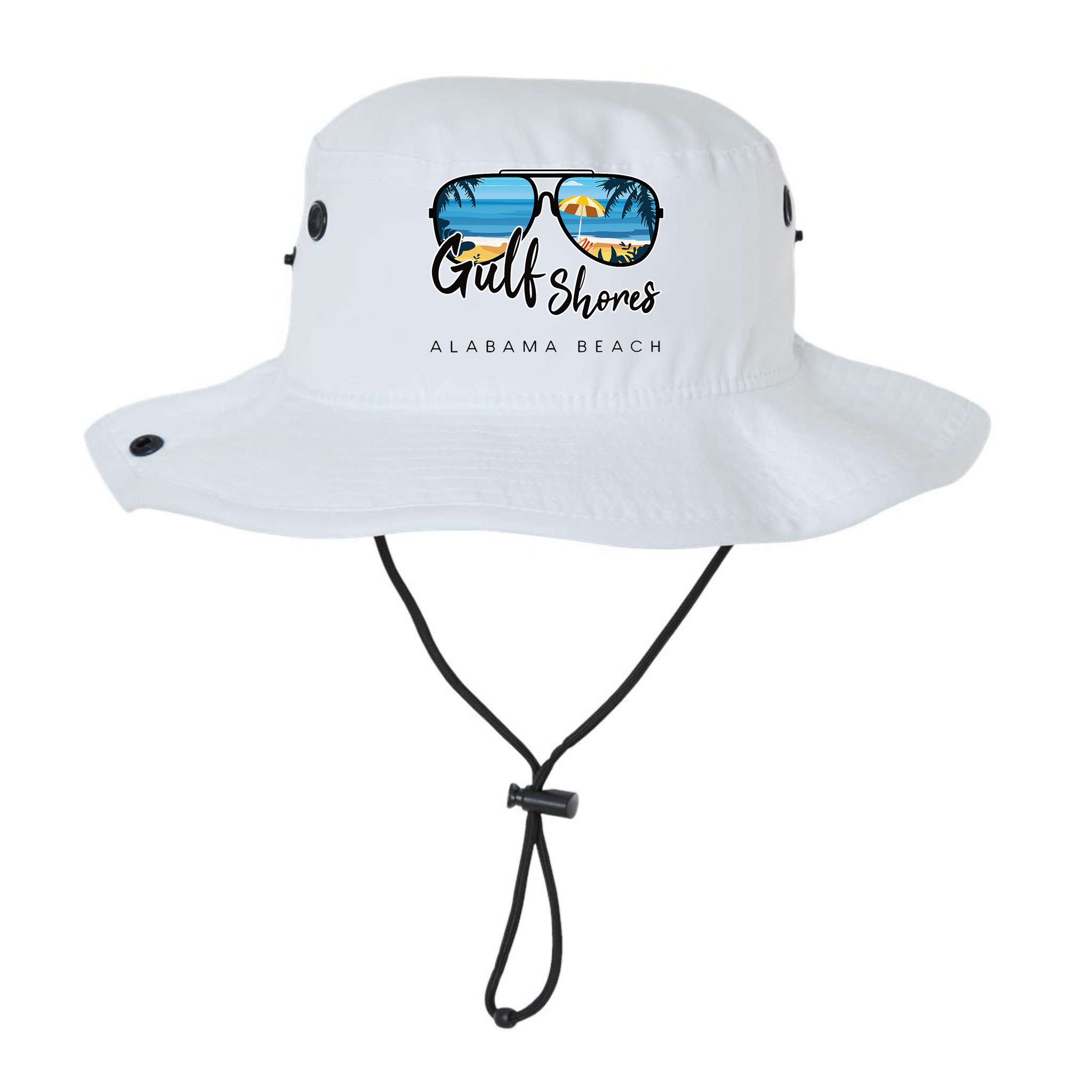 Gulf Shores Alabama Palm Tree Sunglasses Souvenir Bucket Hat