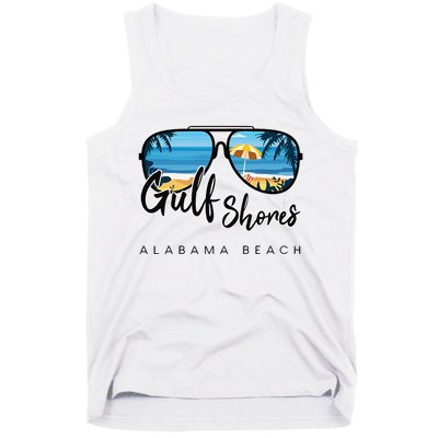 Gulf Shores Alabama Palm Tree Sunglasses Souvenir Tank Top