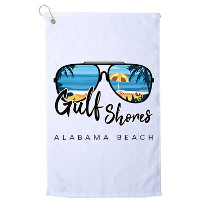 Gulf Shores Alabama Palm Tree Sunglasses Souvenir Golf Towel