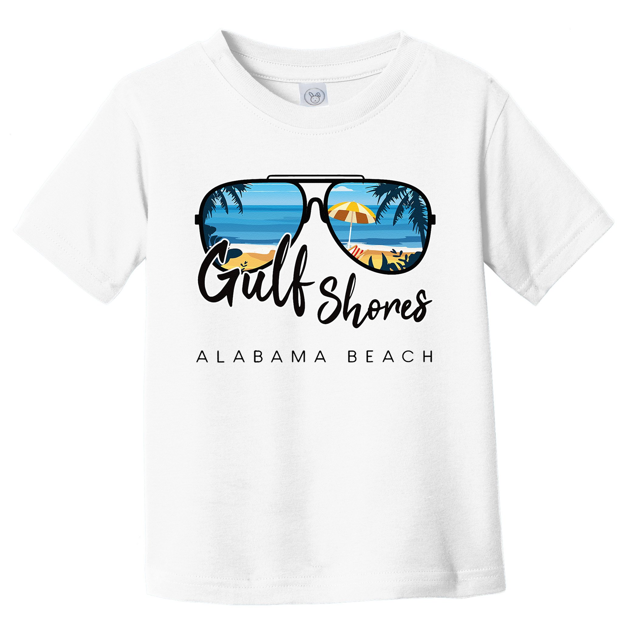 Gulf Shores Alabama Palm Tree Sunglasses Souvenir Toddler T-Shirt