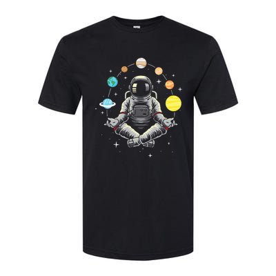 Galaxy Spaceman Astronomer Cosmos Meditating Astronaut Softstyle® CVC T-Shirt