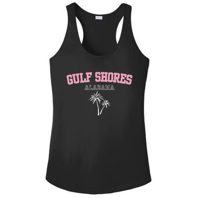 Gulf Shores Alabama Souvenir Palm Trees Holiday Design Ladies PosiCharge Competitor Racerback Tank