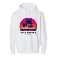 Gulf Shores Alabama Garment-Dyed Fleece Hoodie