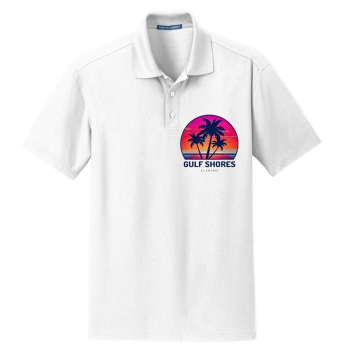 Gulf Shores Alabama Dry Zone Grid Polo