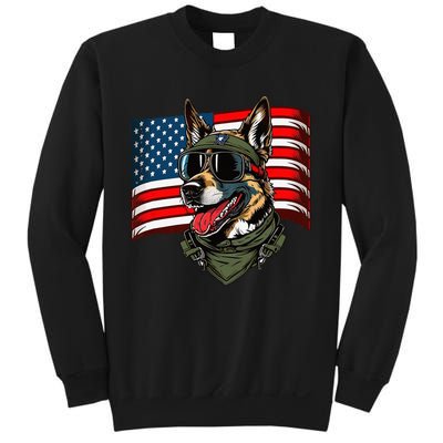 German Shepherd American Dog Soldier 4th Of July Sweatshirt