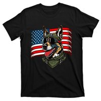 German Shepherd American Dog Soldier 4th Of July T-Shirt