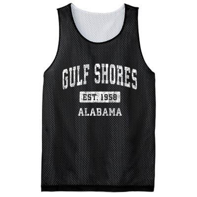 Gulf Shores Alabama Al Vintage Established Sports Design Mesh Reversible Basketball Jersey Tank