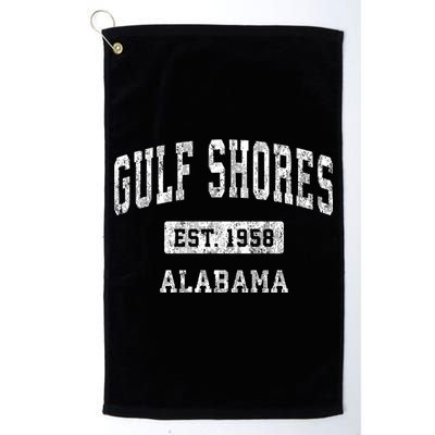 Gulf Shores Alabama Al Vintage Established Sports Design Golf Towel