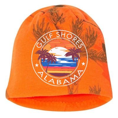 Gulf Shores Alabama Retro Beach Summer Vacation Trip Family Kati - Camo Knit Beanie