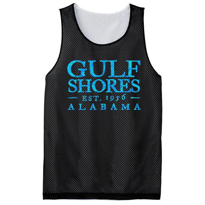 Gulf Shores Alabama Retro Colorful Text S Souvenir Mesh Reversible Basketball Jersey Tank