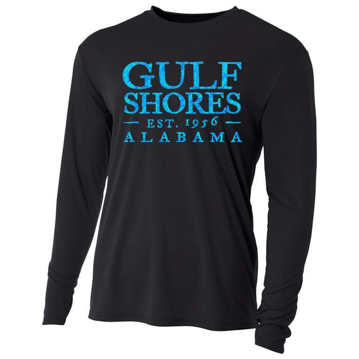 Gulf Shores Alabama Retro Colorful Text S Souvenir Cooling Performance Long Sleeve Crew